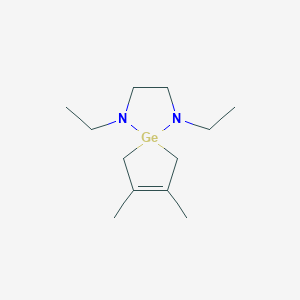 molecular formula C12H24GeN2 B14244617 1,4-Diethyl-7,8-dimethyl-1,4-diaza-5-germaspiro[4.4]non-7-ene CAS No. 431896-71-8