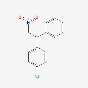 molecular formula C14H12ClNO2 B14244633 Benzene, 1-chloro-4-(2-nitro-1-phenylethyl)- CAS No. 444144-86-9