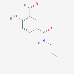 molecular formula C12H15NO3 B14244665 N-Butyl-3-formyl-4-hydroxybenzamide CAS No. 404354-45-6