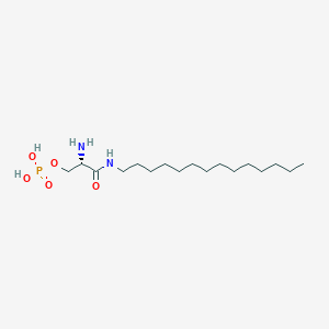 molecular formula C17H37N2O5P B14244674 O-Phosphono-N-tetradecyl-L-serinamide CAS No. 362621-30-5