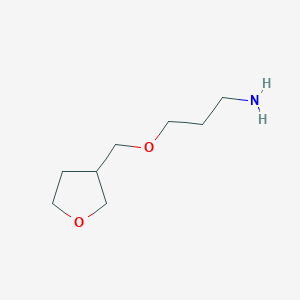 molecular formula C8H17NO2 B1424468 3-(Oxolan-3-ylmethoxy)propan-1-amine CAS No. 933701-26-9