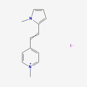 1-Methyl-4-[2-(1-methyl-1H-pyrrol-2-yl)ethenyl]pyridin-1-ium iodide