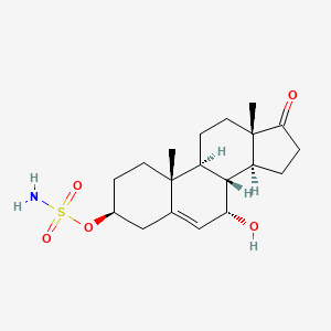 [(3S,7S,8R,9S,10R,13S,14S)-7-hydroxy-10,13-dimethyl-17-oxo-1,2,3,4,7,8,9,11,12,14,15,16-dodecahydrocyclopenta[a]phenanthren-3-yl] sulfamate