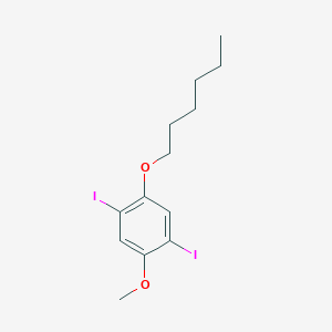 1-(Hexyloxy)-2,5-diiodo-4-methoxybenzene