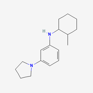 N-(2-methylcyclohexyl)-3-(pyrrolidin-1-yl)aniline