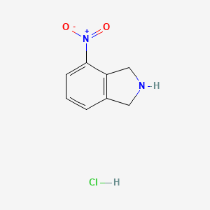 molecular formula C8H9ClN2O2 B1424478 4-硝基-2,3-二氢-1H-异吲哚盐酸盐 CAS No. 1159826-78-4