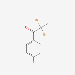 2,2-Dibromo-1-(4-fluorophenyl)butan-1-one