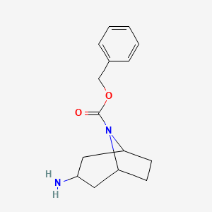 molecular formula C15H20N2O2 B1424480 N-Cbz-3-Amino-8-azabicyclo[3.2.1]octane CAS No. 1159825-47-4