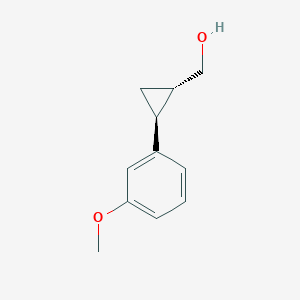 molecular formula C11H14O2 B14244801 [(1S,2S)-2-(3-Methoxyphenyl)cyclopropyl]methanol CAS No. 186191-65-1