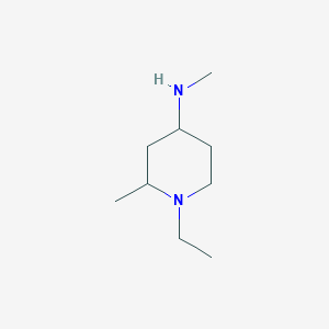 molecular formula C9H20N2 B1424483 1-ethyl-N,2-dimethylpiperidin-4-amine CAS No. 93438-92-7