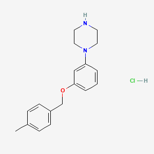 1-{3-[(4-Methylphenyl)methoxy]phenyl}piperazine hydrochloride