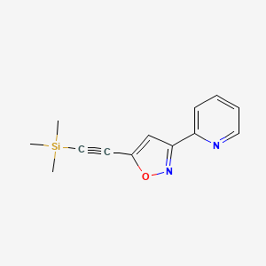 Pyridine, 2-[5-[(trimethylsilyl)ethynyl]-3-isoxazolyl]-