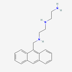 N~1~-(2-Aminoethyl)-N~2~-[(anthracen-9-yl)methyl]ethane-1,2-diamine