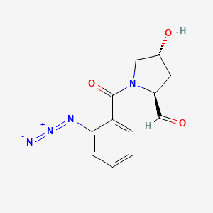 (2S,4R)-1-(2-azidobenzoyl)-4-hydroxypyrrolidine-2-carbaldehyde