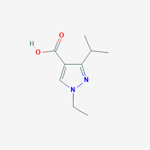 molecular formula C9H14N2O2 B1424491 1-乙基-3-异丙基-1H-吡唑-4-羧酸 CAS No. 1250570-10-5