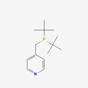 molecular formula C14H24NP B14244919 4-[(Di-tert-butylphosphanyl)methyl]pyridine CAS No. 494199-73-4