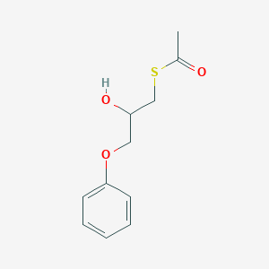 molecular formula C11H14O3S B14244944 S-(2-Hydroxy-3-phenoxypropyl) ethanethioate CAS No. 321163-40-0