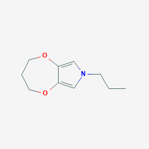 2H,7H-[1,4]Dioxepino[2,3-c]pyrrole, 3,4-dihydro-7-propyl-