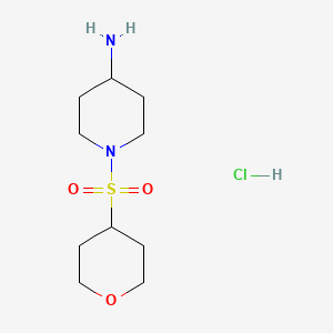 1-(Oxane-4-sulfonyl)piperidin-4-amine hydrochloride
