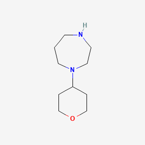 molecular formula C10H20N2O B1424498 1-(Oxan-4-yl)-1,4-diazepane CAS No. 1184240-18-3