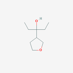 molecular formula C9H18O2 B1424499 3-(Oxolan-3-yl)pentan-3-ol CAS No. 1333568-47-0
