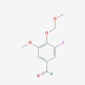 molecular formula C10H11IO4 B14244998 3-Iodo-5-methoxy-4-(methoxymethoxy)benzaldehyde CAS No. 212960-03-7