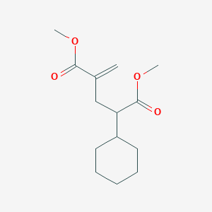 Pentanedioic acid, 2-cyclohexyl-4-methylene-, dimethyl ester