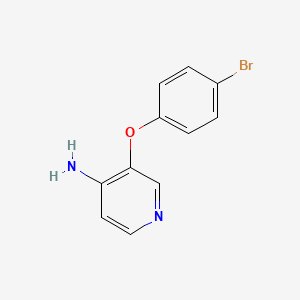 molecular formula C11H9BrN2O B14245014 4-Amino-3-(4-bromophenoxy)-pyridine CAS No. 509076-64-6