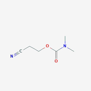 molecular formula C6H10N2O2 B14245032 2-Cyanoethyl dimethylcarbamate CAS No. 341547-66-8