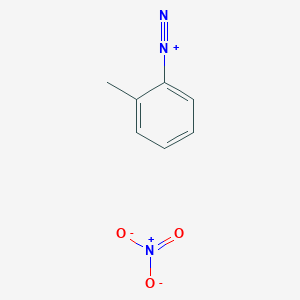 molecular formula C7H7N3O3 B14245126 Benzenediazonium, 2-methyl-, nitrate CAS No. 340008-91-5