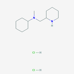 molecular formula C13H28Cl2N2 B1424515 n-Methyl-n-(2-piperidinylmethyl)cyclohexanamine dihydrochloride CAS No. 1219960-61-8