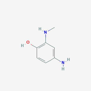 molecular formula C7H10N2O B14245152 4-Amino-2-(methylamino)phenol CAS No. 381211-42-3