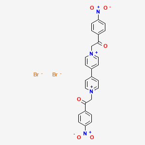 4,4'-Bipyridinium, 1,1'-bis[2-(4-nitrophenyl)-2-oxoethyl]-, dibromide