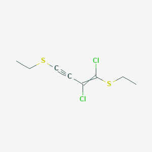 1,2-Dichloro-1,4-bis(ethylsulfanyl)but-1-en-3-yne