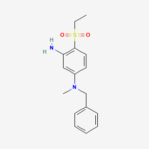 molecular formula C16H20N2O2S B1424517 N1-苄基-4-(乙磺酰基)-N1-甲基-1,3-苯二胺 CAS No. 1220035-02-8