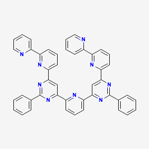 2-Phenyl-4-[6-[2-phenyl-6-(6-pyridin-2-ylpyridin-2-yl)pyrimidin-4-yl]pyridin-2-yl]-6-(6-pyridin-2-ylpyridin-2-yl)pyrimidine