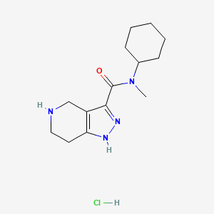 N-Cyclohexyl-N-methyl-4,5,6,7-tetrahydro-1H-pyrazolo[4,3-c]pyridine-3-carboxamide HCl