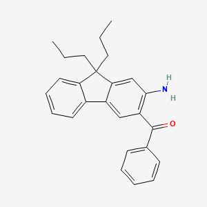 (2-Amino-9,9-dipropyl-9H-fluoren-3-yl)(phenyl)methanone