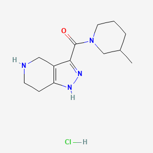 (3-Methyl-1-piperidinyl)(4,5,6,7-tetrahydro-1H-pyrazolo[4,3-c]pyridin-3-yl)methanone hydrochloride