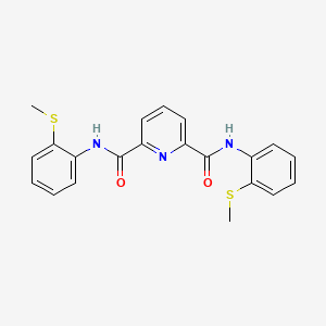 N~2~,N~6~-Bis[2-(methylsulfanyl)phenyl]pyridine-2,6-dicarboxamide