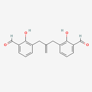 Benzaldehyde, 3,3'-(2-methylene-1,3-propanediyl)bis[2-hydroxy-