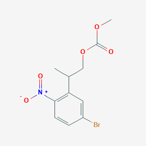 Carbonic acid, 2-(5-bromo-2-nitrophenyl)propyl methyl ester