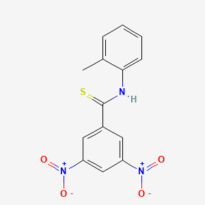 N-(2-Methylphenyl)-3,5-dinitrobenzene-1-carbothioamide