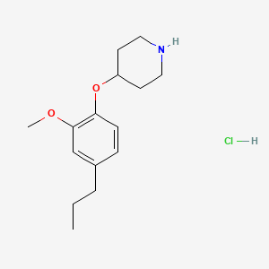 2-Methoxy-4-propylphenyl 4-piperidinyl ether hydrochloride