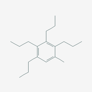 molecular formula C19H32 B14245301 Benzene, 1-methyl-2,3,4,5-tetrapropyl- CAS No. 262860-66-2