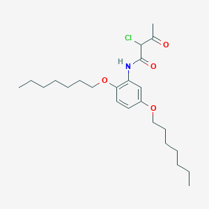 molecular formula C24H38ClNO4 B14245304 N-[2,5-Bis(heptyloxy)phenyl]-2-chloro-3-oxobutanamide CAS No. 391612-53-6