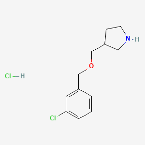 3-{[(3-Chlorobenzyl)oxy]methyl}pyrrolidine hydrochloride