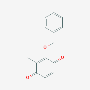 molecular formula C14H12O3 B14245353 2-Methyl-3-phenylmethoxycyclohexa-2,5-diene-1,4-dione CAS No. 423171-42-0