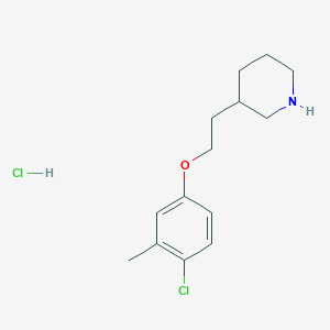 3-[2-(4-Chloro-3-methylphenoxy)ethyl]piperidine hydrochloride