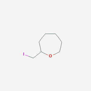 molecular formula C7H13IO B142455 2-(Iodomethyl)oxepane CAS No. 130868-43-8